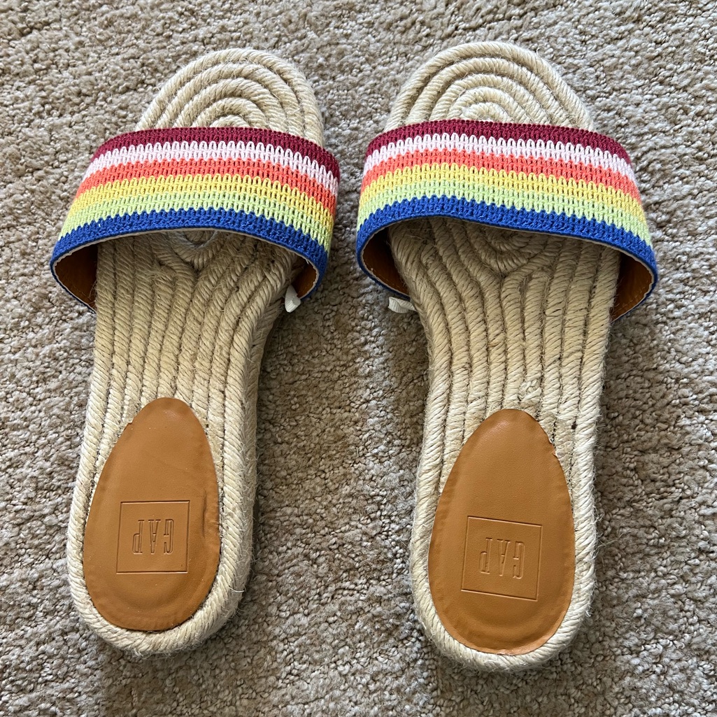 Gap Rainbow Women's Multicolor Slide Sandals